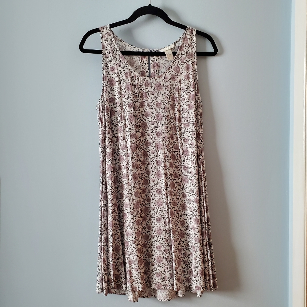 H&M Light Purple Flower Shift Dress